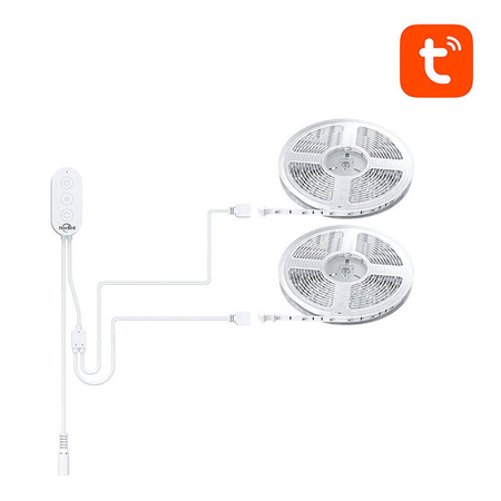 NITEBIRD TAŚMA LED RGB WIFI 2X5M Z APLIKACJĄ TUYA DO ZMIANY KOLORU