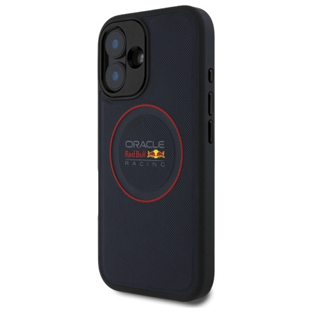 Red Bull RBHMP16M24PUILVR iPhone 16 Plus 6.7 hardcase granatowy/navy Leather Red Ring MagSafe
