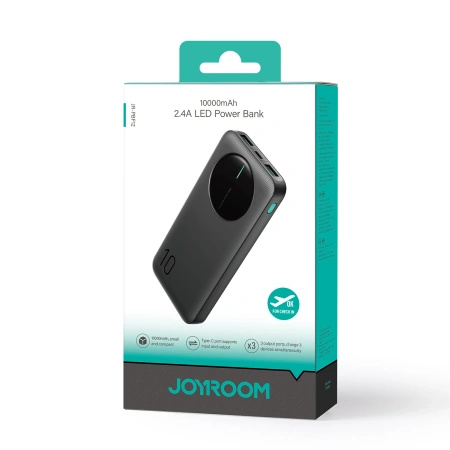 JOYROOM POWERBANK 10000MAH 2X USB-A 1X USB-C DO TELEFONÓW Z ŁADOWANIEM QC