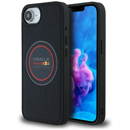 Etui Red Bull Meshed Logo and Red Ring   MagSafe do iPhone 16e granatowy