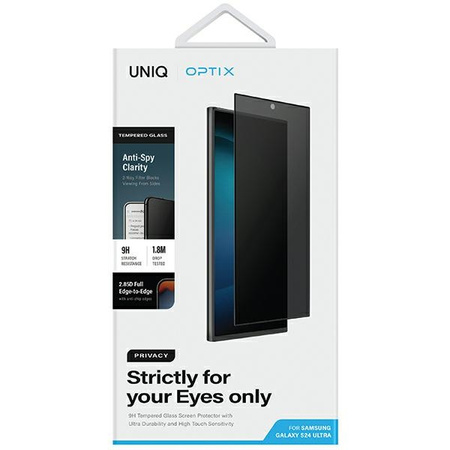 UNIQ SZKŁO PRIVACY DO SAMSUNG GALAXY S24 ULTRA OCHRONA EKRANU Z APLIKATOREM