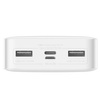 Baseus Bipow powerbank z szybkim ładowaniem 20000mAh 15W biały (Overseas Edition) + kabel USB-A - Micro USB 0.25m biały (PPBD050102)
