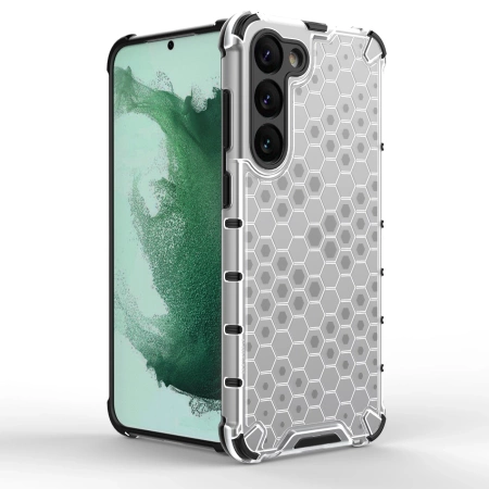 HURTEL ETUI PANCERNE DO SAMSUNG GALAXY S23+ HONEYCOMB PRZEZROCZYSTE OCHRONA