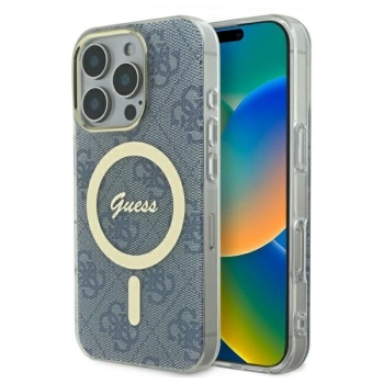 GUESS ETUI HARDCASE IML 4G DO MAGSAFE DO IPHONE 16 PRO 6.3 Z PEŁNĄ OCHRONĄ