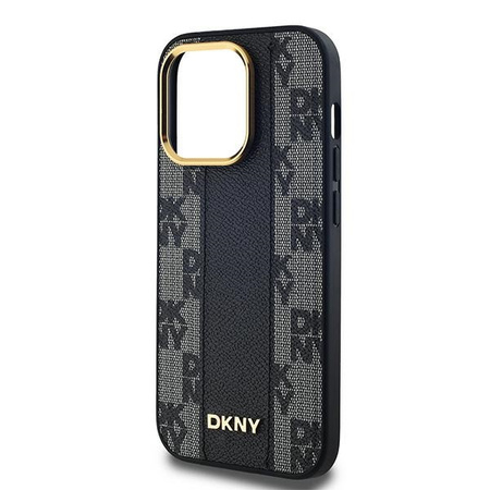 DKNY ETUI HARDCASE DO IPHONE 13 PRO 6.1 LEATHER CHECKERED MONO WZÓR