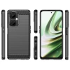 Carbon Case etui OnePlus Nord CE 3 elastyczny silikonowy karbonowy pokrowiec czarne