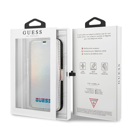 Guess GUFLBKN58BLD iPhone 11 Pro srebrny/silver book Iridescent