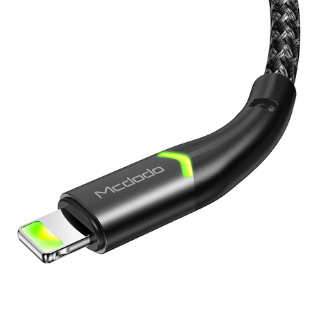 MCDODO KABEL USB LIGHTNING SZYBKIEGO ŁADOWANIA 36W DO IPHONE 13 14 1M LED