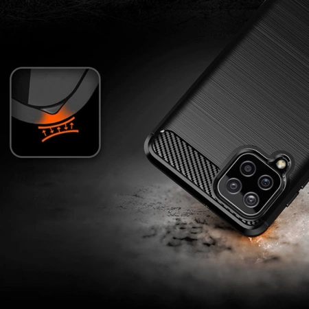 HURTEL ELASTYCZNE ETUI CARBON CASE DO SAMSUNG GALAXY A22 4G WYSOKA OCHRONA