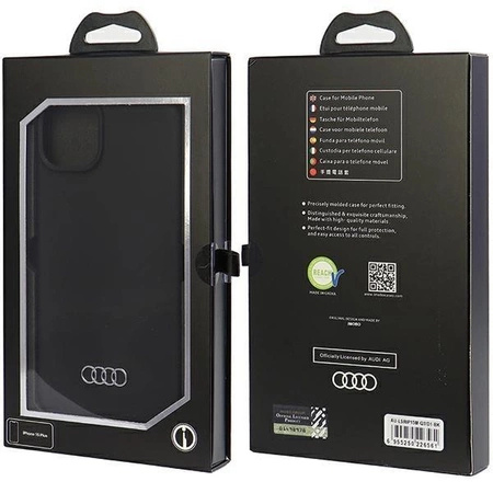 Etui Audi Silicone Case do iPhone 15 Plus - czarne