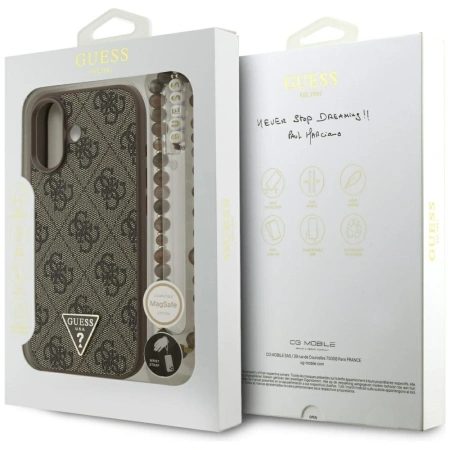 GUESS ETUI 4G STRAP TRIANGLE LOGO MAGSAFE DO IPHONE 17 Z WYTRZYMAŁYM