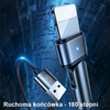 USAMS KABEL DO LIGHTNING 2A DO IPHONE 1M PLECIONY OBROTOWY SZYBKIE