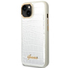 Guess GUHCP14SHGCRHS iPhone 14 6,1" srebrny/silver hardcase Croco Collection