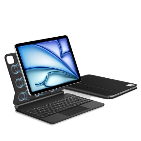 Etui Tech-Protect Smartcase Magnetic z klawiaturą na iPad Air 10.9” 2020 / 2022 / iPad Air 11” 2024 / 2025 - czarne