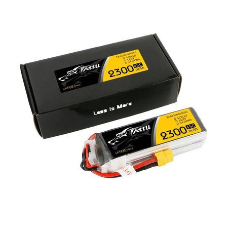 TATTU AKUMULATOR 2300MAH 14,8V 75C 4S1P XT60 DO MODELI RC ZASILANIE DRONÓW