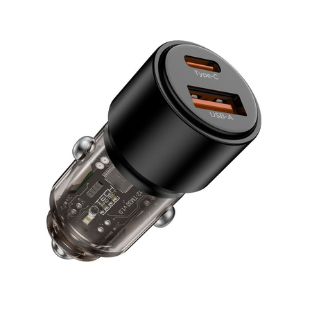 TECH-PROTECT CC03 ŁADOWARKA SAMOCHODOWA 2-PORTOWA PD95W QC3.0 DO TELEFONÓW