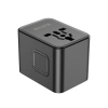 JELLICO uniwersalny adapter podróżny S9 PD 2xUSB-C + 1xUSB 3.4A Max 2500W Czarny