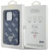 Etui Guess 4G Triangle Metal Logo na iPhone 15 Pro Max - niebieskie