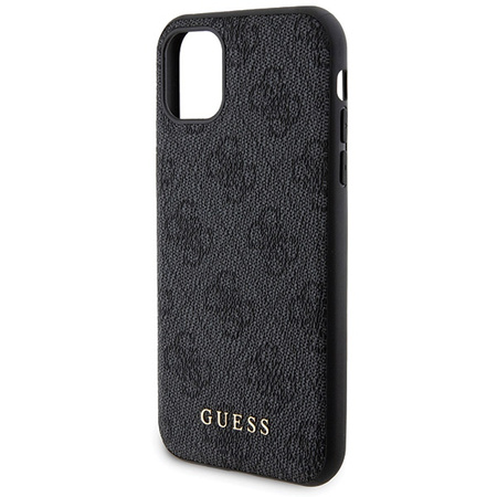 Zestaw Guess GUBPM5N614GEMGK iPhone11 6.1 hardcase + Powerbank 5000mAh MagSafe czarny/black 4G Metal Logo
