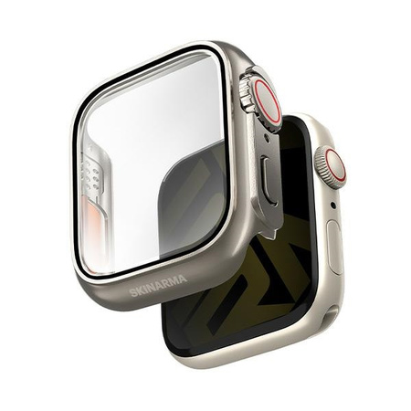 SKINARMA ETUI GADO PRO DO APPLE WATCH 41MM TITANIUM WYTRZYMAŁE I NOWOCZESNE
