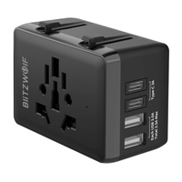 BLITZWOLF ADAPTER PODRÓŻNY 4W1 DO USB C PD 20W 2XUSB DO TELEFONÓW