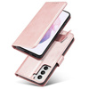 Magnet Case elegancki futerał etui pokrowiec z klapką i funkcją podstawki Samsung Galaxy S22+ (S22 Plus) różowy