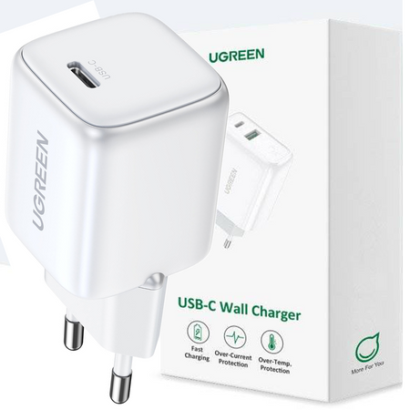 Ładowarka sieciowa GaN 20W USB-C Ugreen Nexode mini CD318 - biała