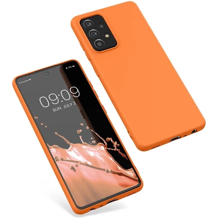 Silicone Case elastyczne silikonowe etui pokrowiec Samsung Galaxy A22 4G różowy