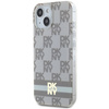 DKNY ETUI HARDCASE DO IPHONE 15 14 13 6.1 DO MAGSAFE CHECKERED MONO STRIPE