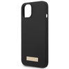 Guess GUHMP14MSBPLK iPhone 14 Plus 6,7" czarny/black hard case Silicone Logo Plate MagSafe