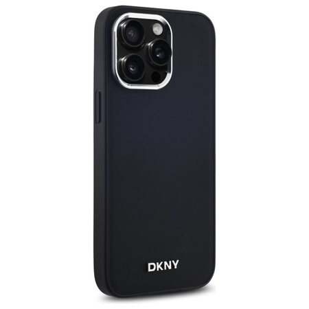 DKNY ETUI PLAIN LOGO DO IPHONE 14 PRO MAX 6.7 Z DO MAGSAFE I METALOWYM LOGO