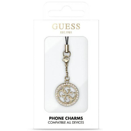 Etui Guess zawieszka GUCPM4DRD Phone Strap 4G Rhinestone Charm