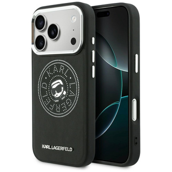 Etui Karl Lagerfeld Point & Karl Sketch  MagSafe do iPhone 17 Pro Max czarny