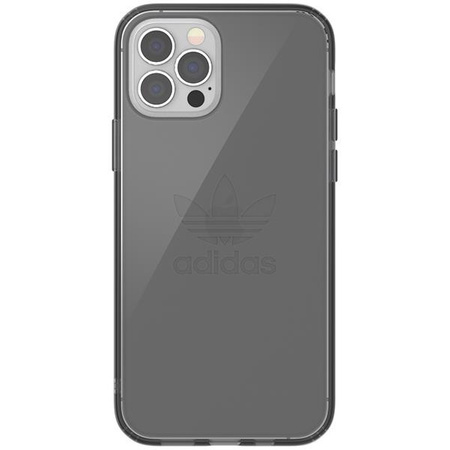 Etui Adidas OR Protective na iPhone 12 / iPhone 12 Pro Clear Case czarny przezroczysty/smokey black 42385