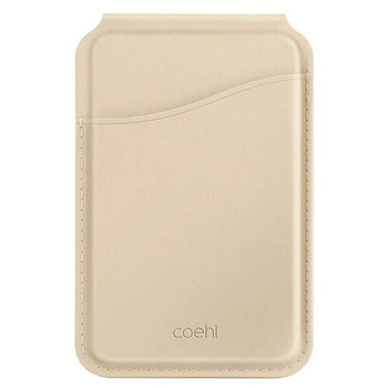 UNIQ COEHL ESME PORTFEL MAGNETYCZNY DO IPHONE 14 15 16 Z LUSTERKIEM KREMOWY