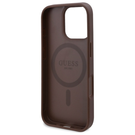 GUESS POKROWIEC HARDCASE DO IPHONE 16 PRO 6.3 DO MAGSAFE Z KWIATOWYM WZOREM