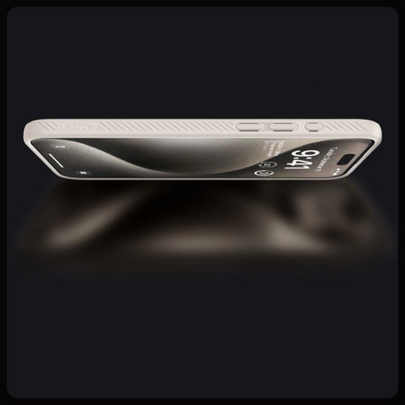 Etui Spigen Liquid Air na iPhone 15 Pro - tytan naturalny