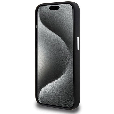 Etui BMW Signature Liquid Silicone MagSafe na iPhone 15 Pro Max - czarne