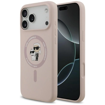 KARL LAGERFELD ETUI SILICONE KARL&CHOUPETTE RING MAGSAFE DO IPHONE 17 PRO