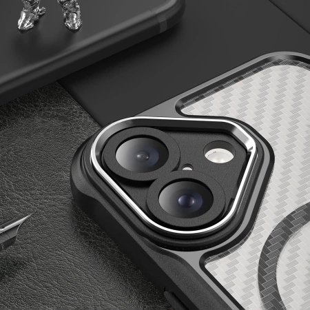 HURTEL ETUI CASE LEADING SERIES DO IPHONE 16 DO MAGSAFE SILIKONOWE CZARNE