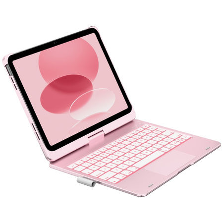 Etui Typecase Flexbook Touch             z klawiaturą do iPad 11" (A16) 2025 / iPad 10.9" 2022 jasno różowy
