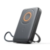Powerbank Joyroom JR-PBM02 22,5W 10000mAh 3w1 indukcyjny magnetyczny kompatybilny z MagSafe z wbudowanym kablem - czarny