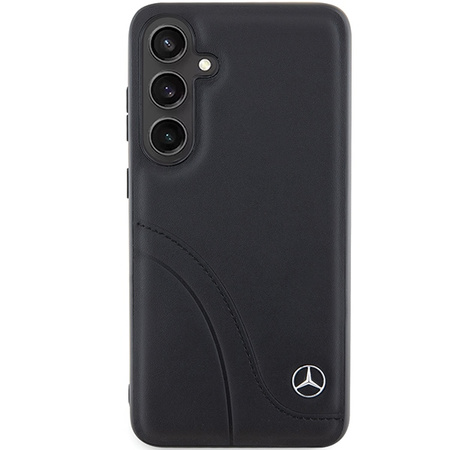 MERCEDES ETUI HARDCASE DO SAMSUNG GALAXY S24+ S926 SKÓRZANE CURVED STITCHES