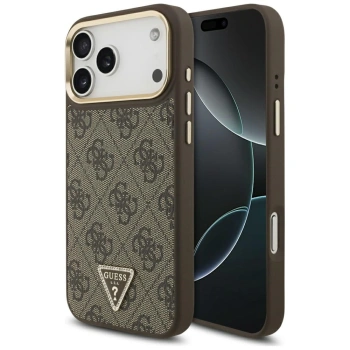 GUESS ETUI DO IPHONE 17 PRO MAX MAGSAFE LOGO TRIANGLE Z OCHRONĄ ANTY