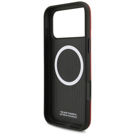 Etui BMW M FW Metal Logo MagSafe do      iPhone 17 Pro Max czerwony