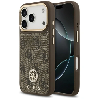 GUESS ETUI 4G STRASS LOGO DO IPHONE 17 PRO MAGSAFE Z BŁYSZCZĄCĄ
