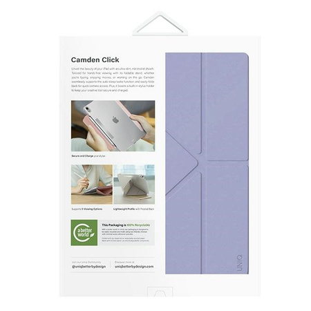 UNIQ etui Camden Click iPad Air 13      (2024/2025) fioletowy/light violet
