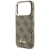 Etui Guess 4G Script MagSafe do iPhone   17 Pro brązowy