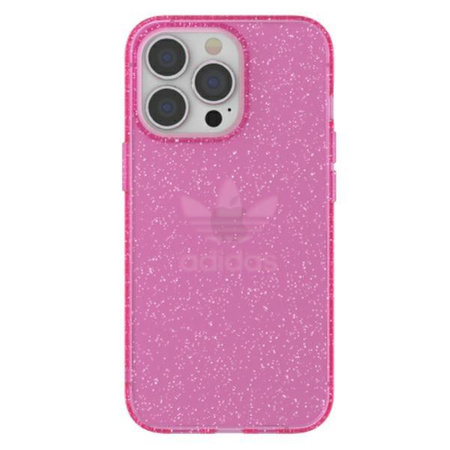 Adidas OR Protective iPhone 13 Pro / 13 6,1" Clear Case Glitter różowy/pink 47121