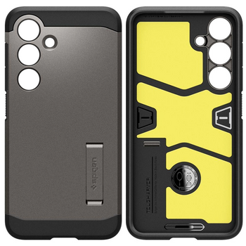Etui Spigen Tough Armor na Samsung Galaxy S24 - metaliczny szary